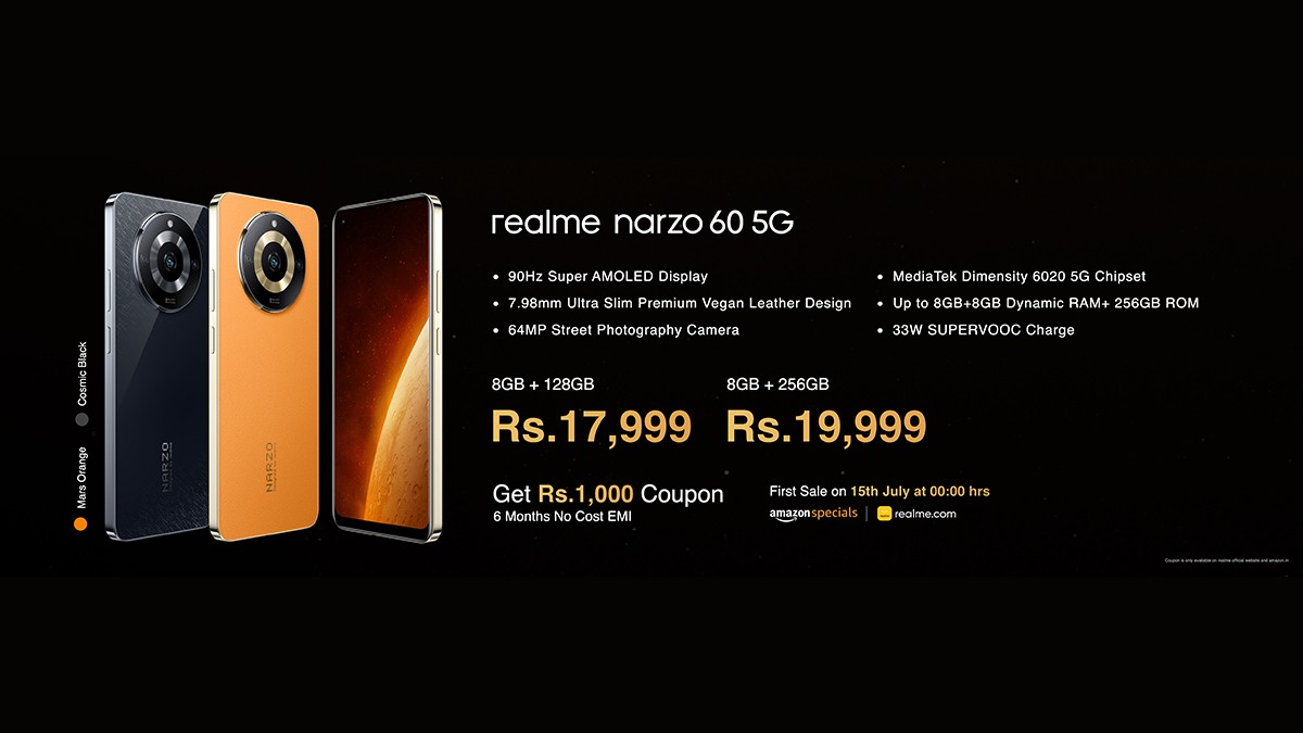 เปิดตัว Realme Narzo 60 Series