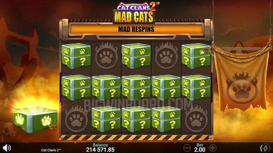 สล็อต Cat Clans 2 Mad Cats