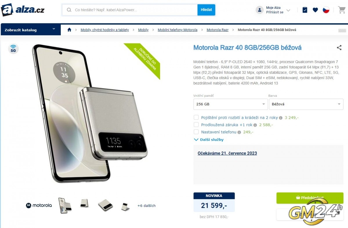 Motorola Razr 40 วางจำหน่ายในจีนและกำลังจะไปยุโรปในเดือนหน้า